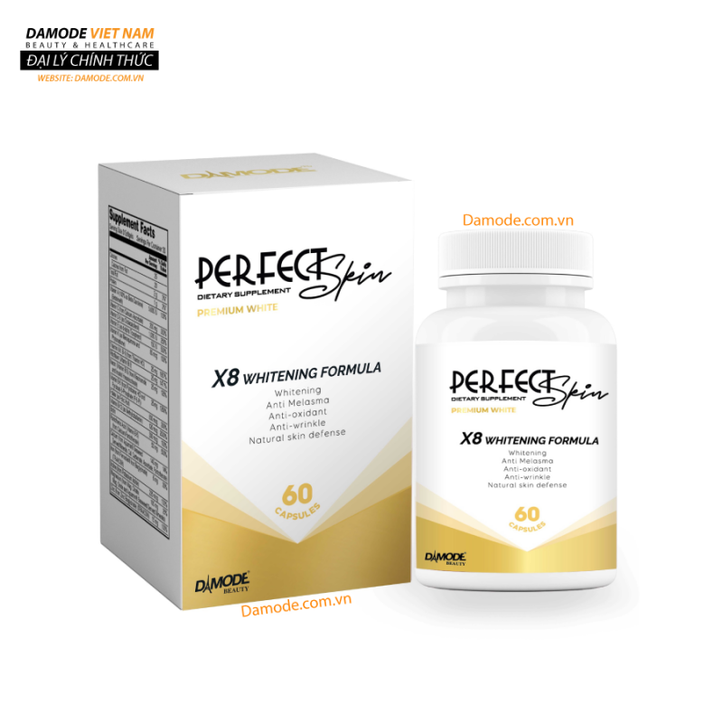Perfect Skin Premium White X8 viên uống toàn năng cho da